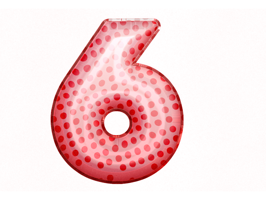 Balloon Style 6 Number