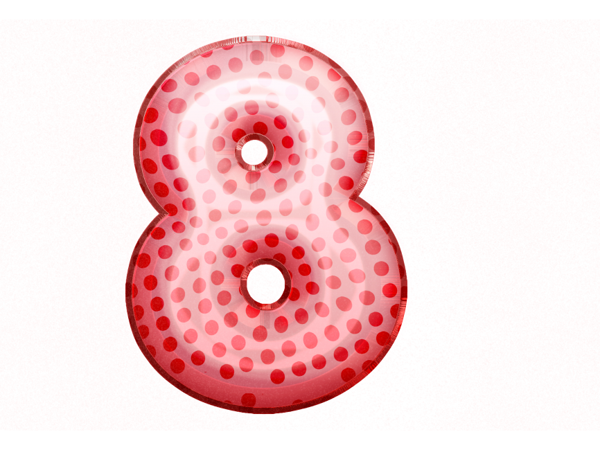 Balloon Style 8 Number
