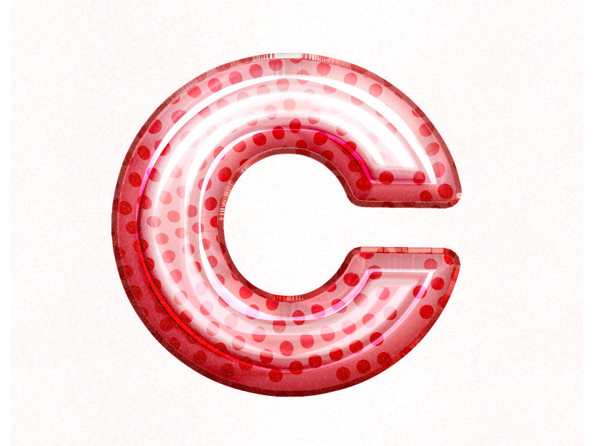 Balloon Style Letter C