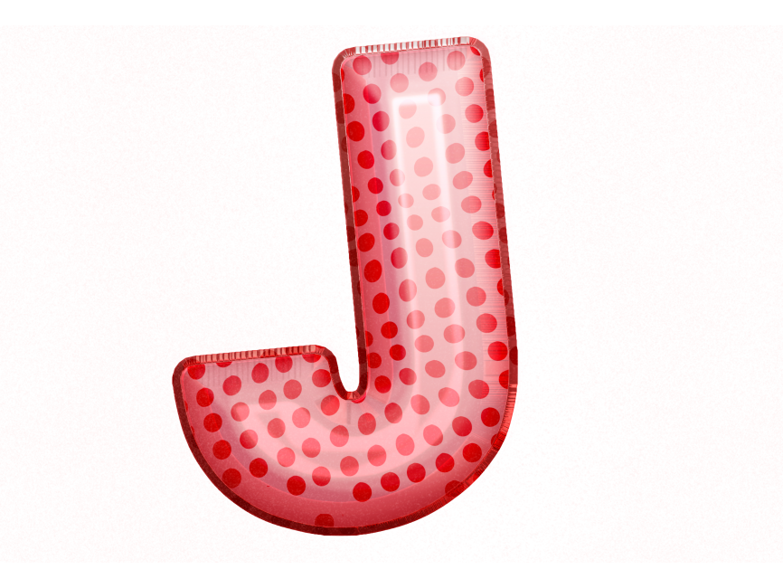 Balloon Style Letters J