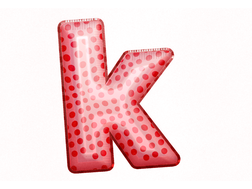 Balloon Style Letters k