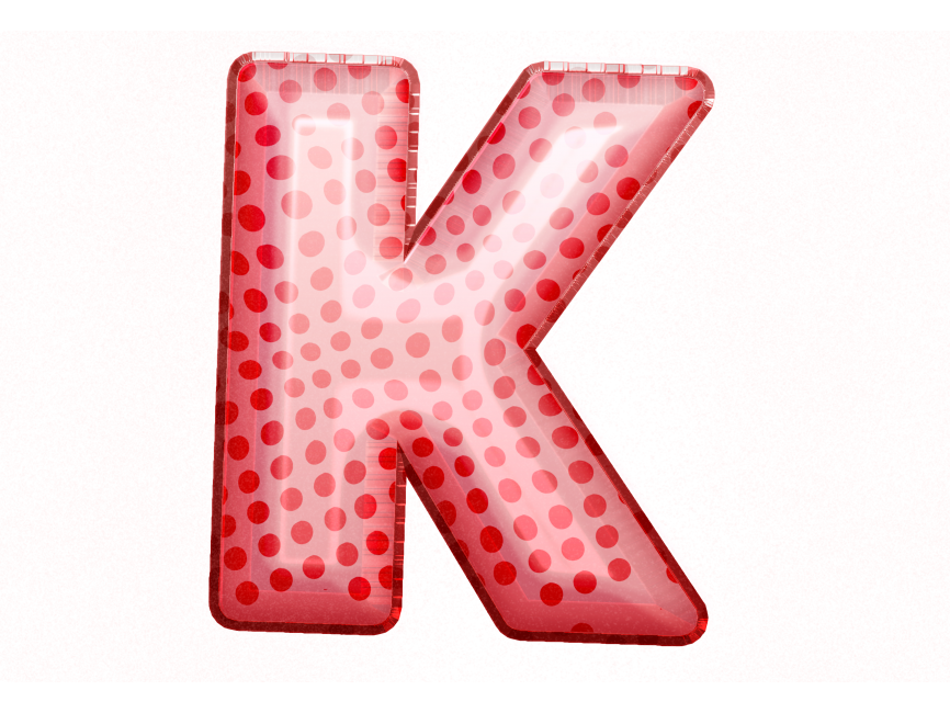 Balloon Style Letters K
