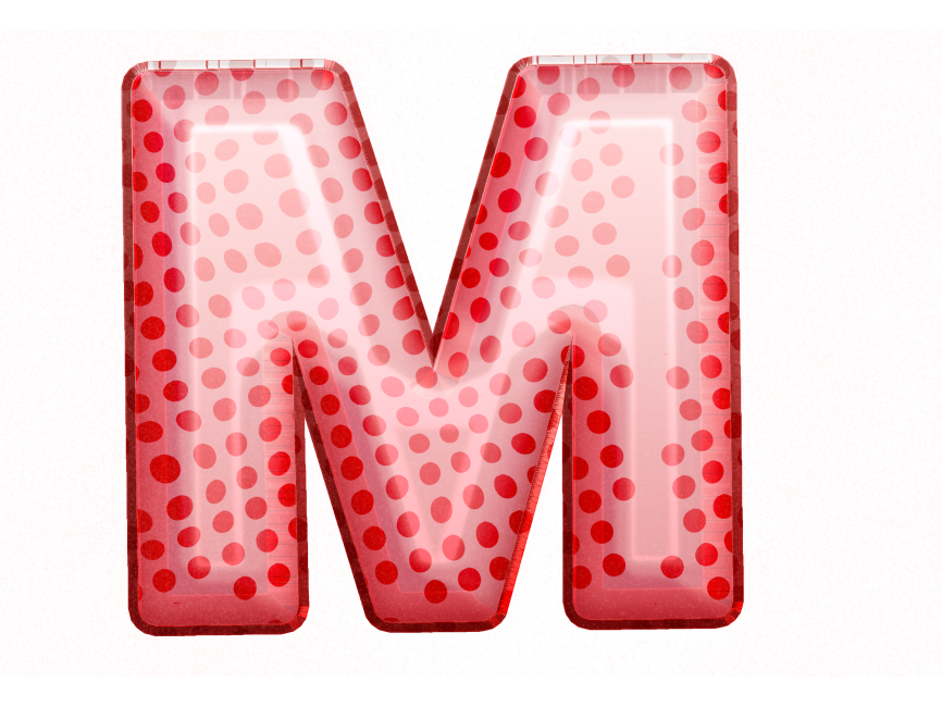 Balloon Style Letters M