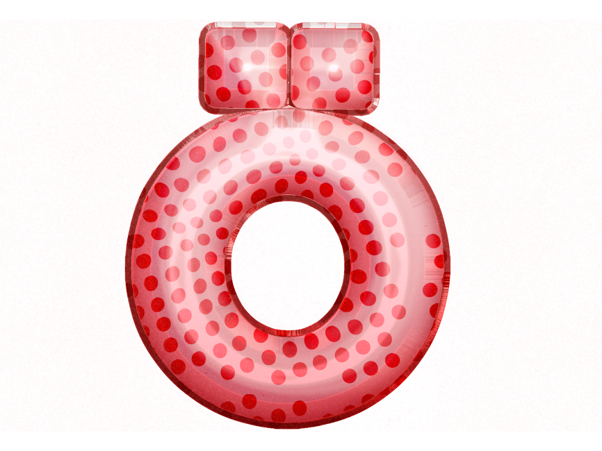 Balloon Style Letters Ö