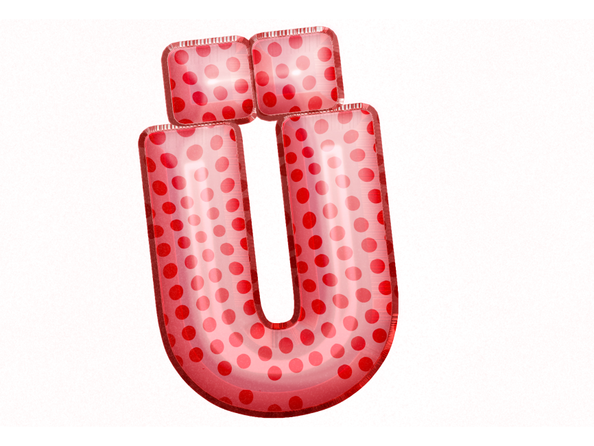 Balloon Style Letters Ü