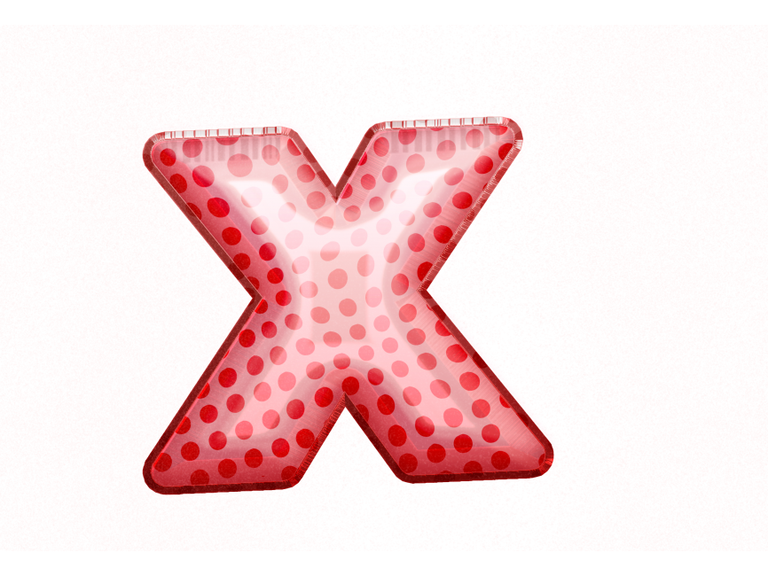 Balloon Style Letters x