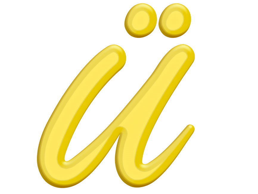 Banana Style Letter Ü
