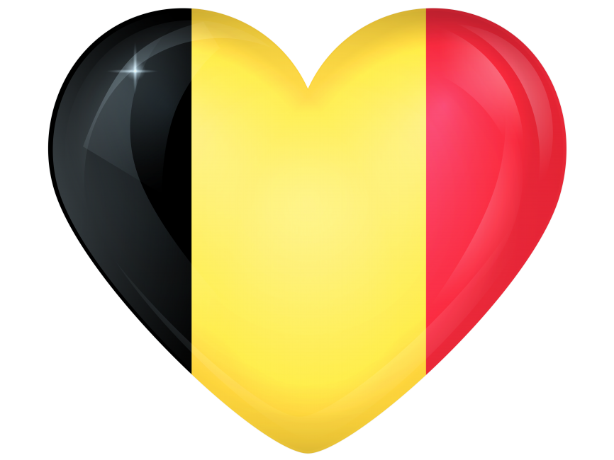 Belgium Heart Flag