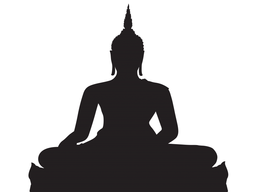 Black Buddha Silhouette