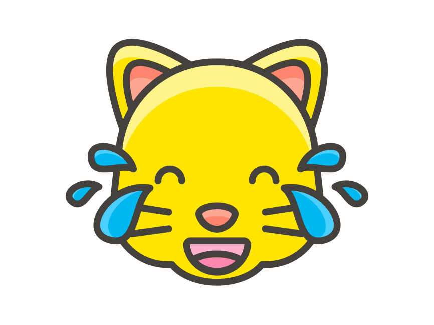 Cat Face with Tears of Joy Emoji