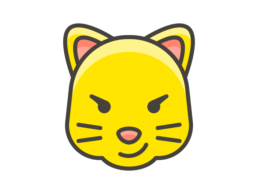 Cat Face with Wry Smile Emoji