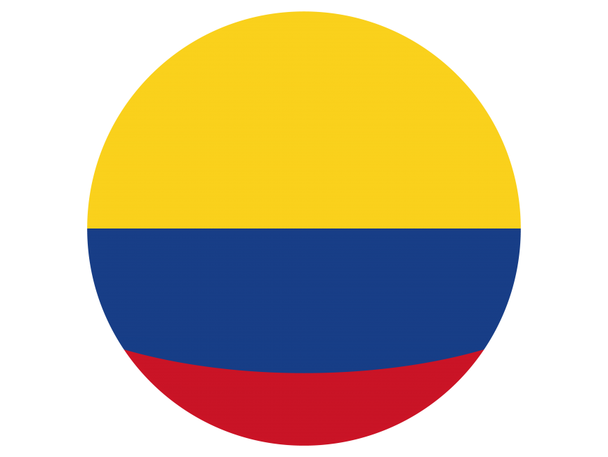 Colombia Round Flag