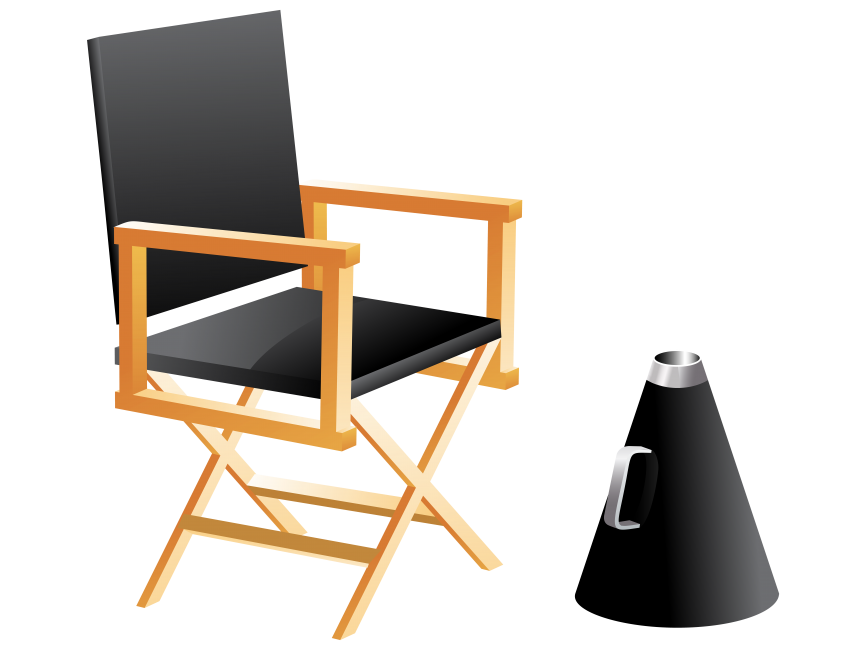 Directors Chair and Megaphone