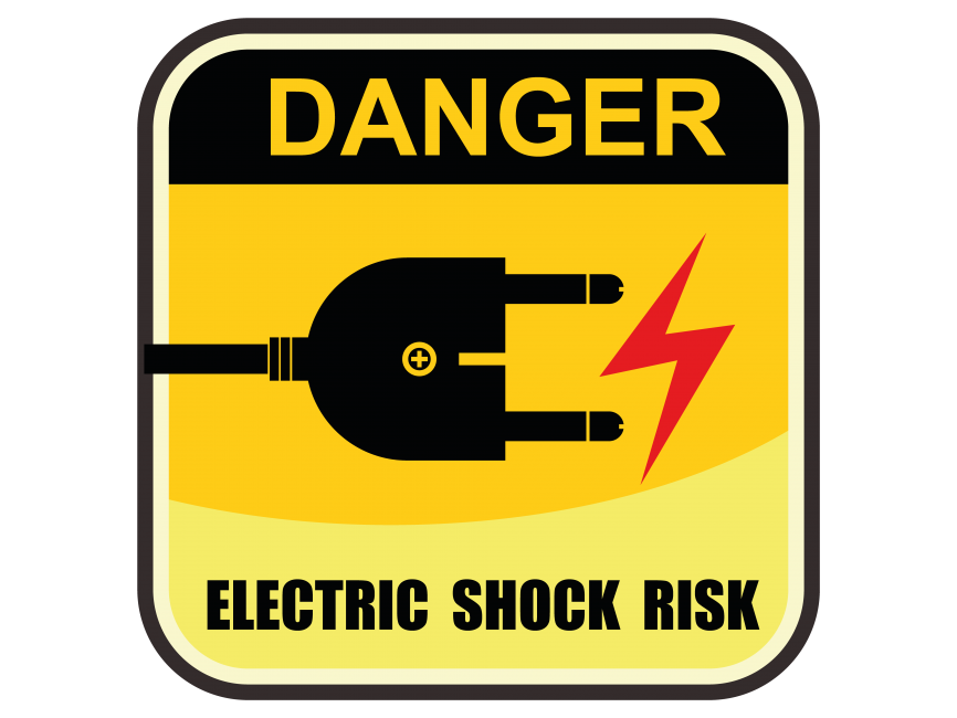 Electric Shock Risk Sign