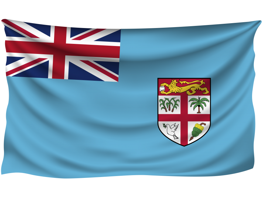 Fiji Wrinkled Flag