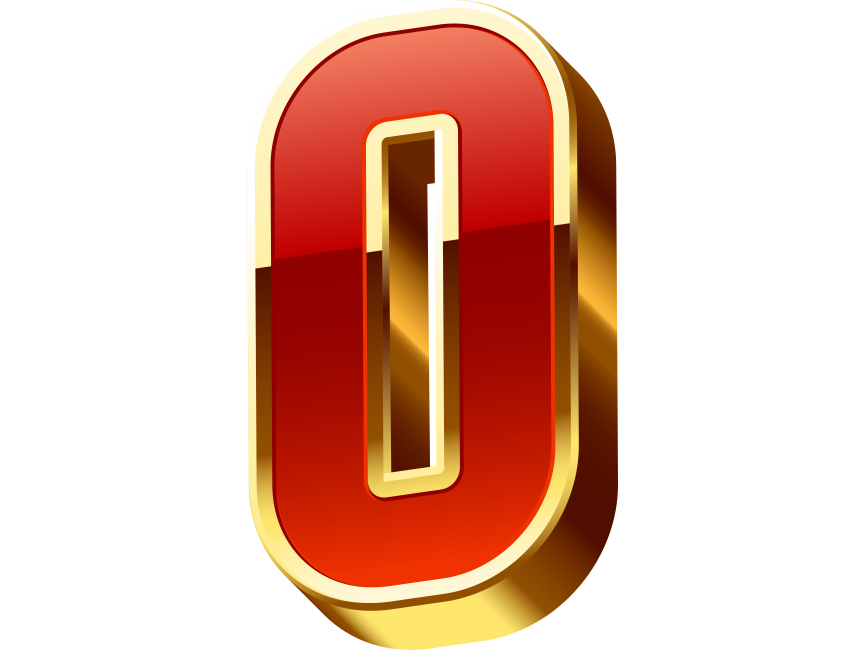 Golden O Letter