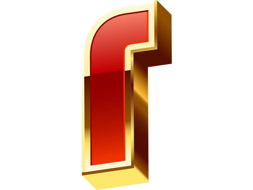 Golden R Letter