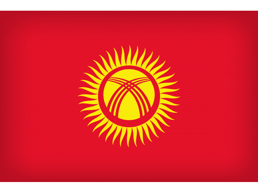 Kirgizstan Large Flag