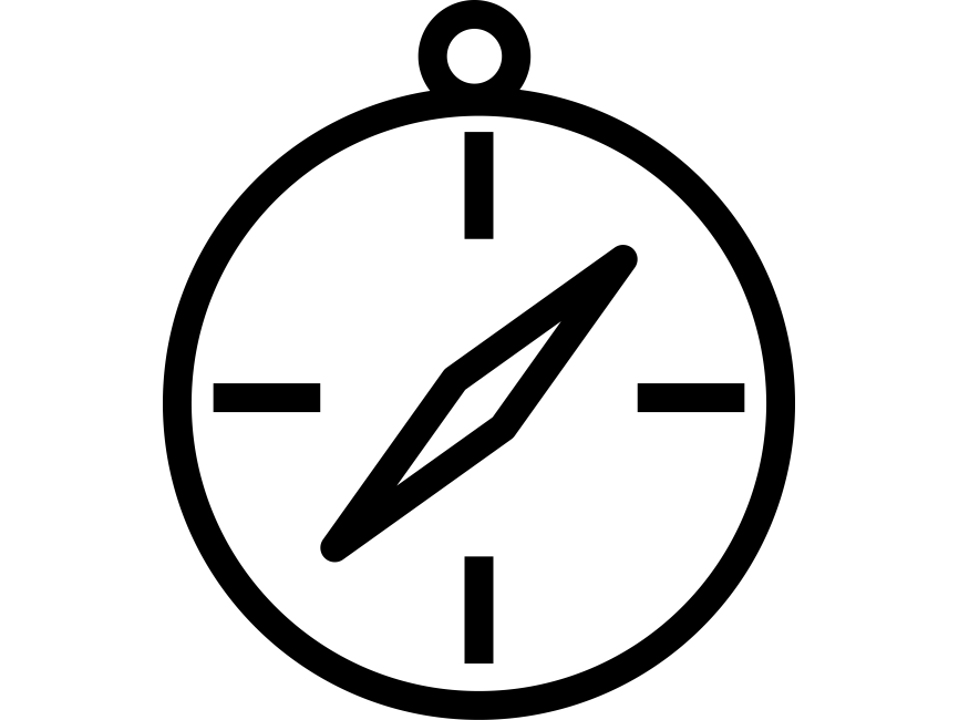 Compass Line Icon