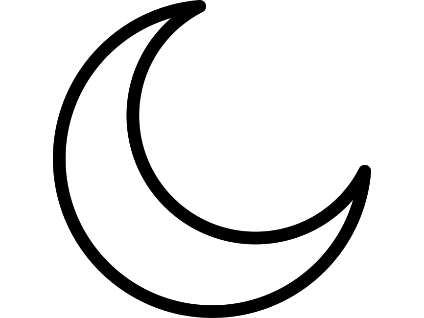Moon Line Icon