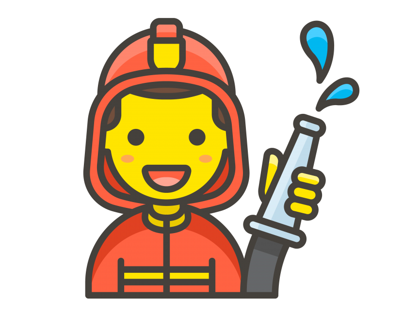 Man Firefighter Emoji