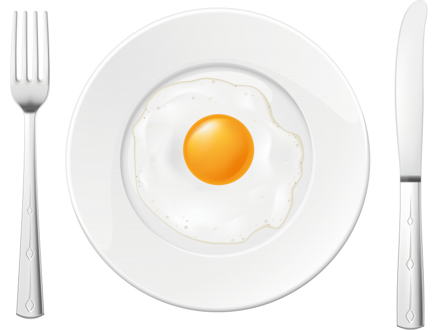 Omelet on the plate