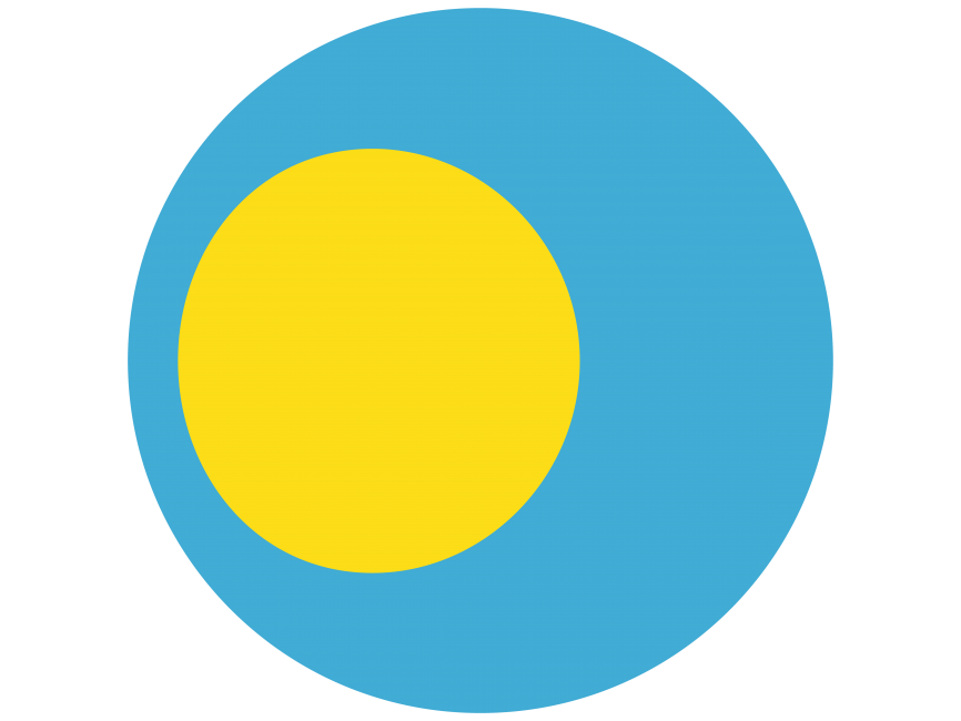 Palau Rounded Flag