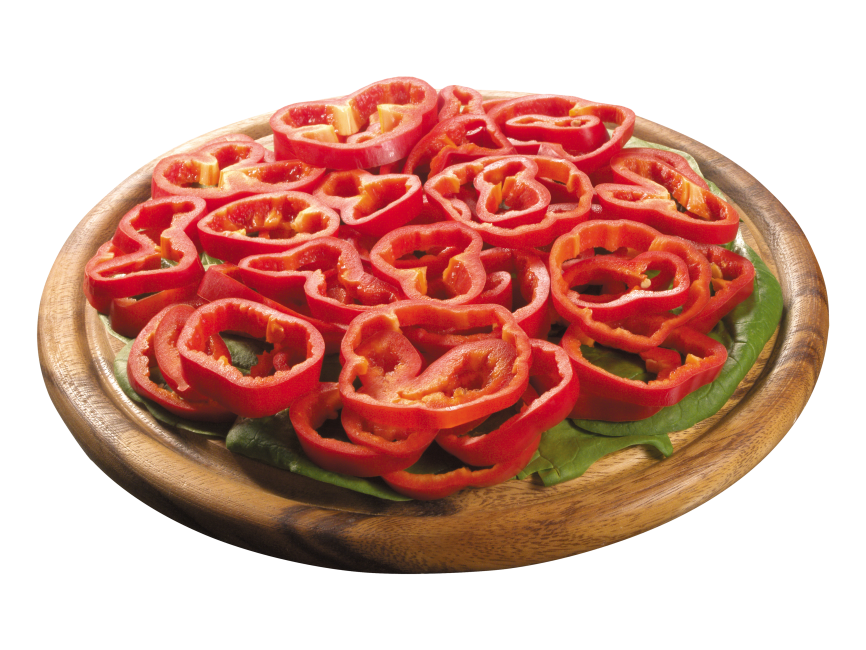 Pepper Slices on Board