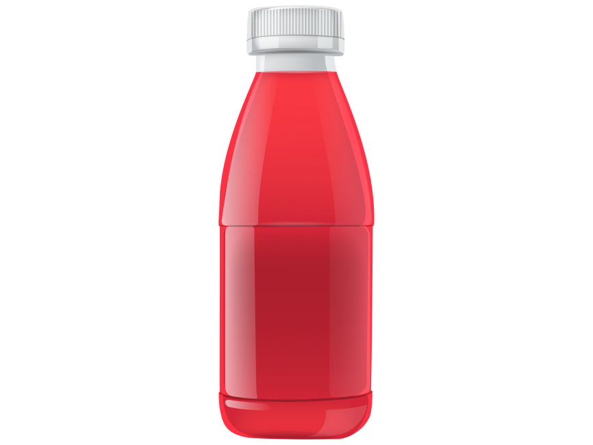 Red Juice Bottle