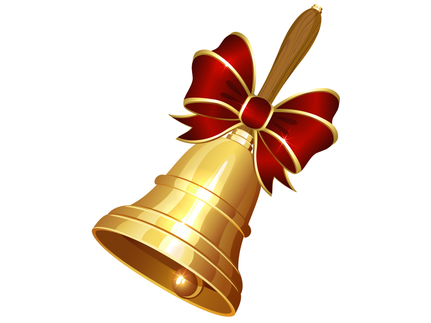 School Bell with Red Ribbon
