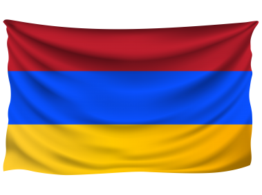Armenia Wrinkled Flag