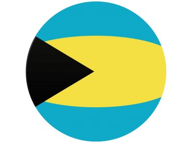 Bahamas Round Flag