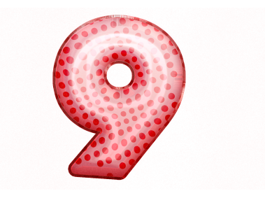 Balloon Style 9 Number