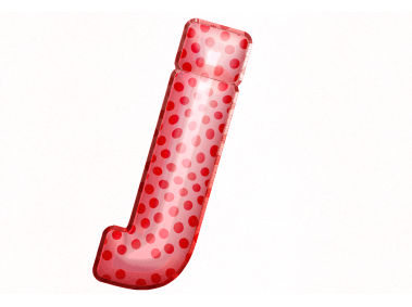Balloon Style Letters j