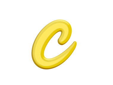 Banana Style Letter C