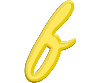 Banana Style Letter F