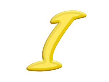Banana Style Letter I
