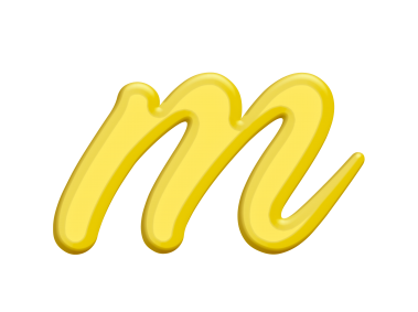 Banana Style Letter M