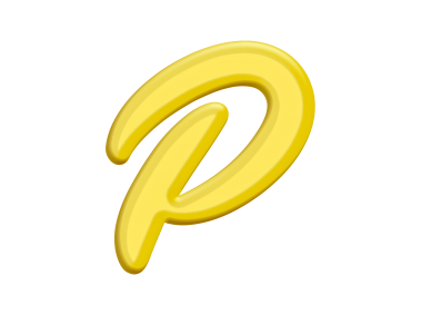 Banana Style Letter P