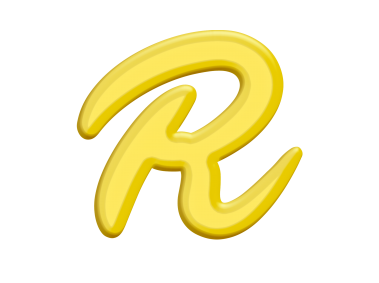 Banana Style Letter R