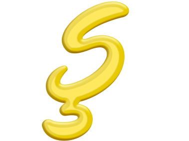 Banana Style Letter Ş