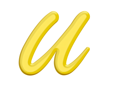 Banana Style Letter U