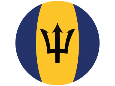 Barbados Round Flag