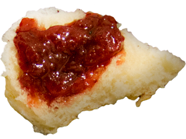 Bread with Strawberry Jam