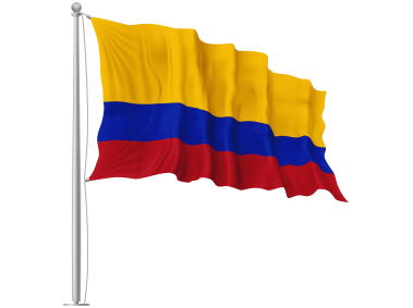 Colombia Waving Flag