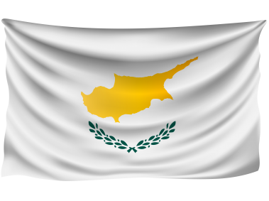 Cyprus Wrinkled Flag