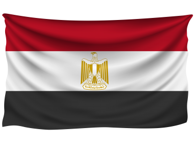 Egypt Wrinkled Flag
