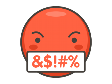 Face With Symbols on Mouth Emoji
