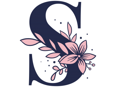 Floral Alphabet S Letter