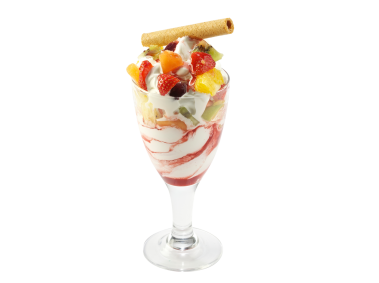 Fruit Salad With Ice Cream
